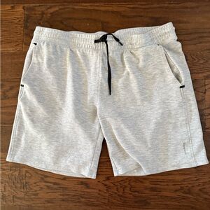 Balance comfortable men’s light grey sweat shorts with black details size XL